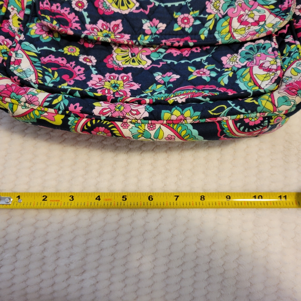 Vera Bradley Pink and Green Crossbody Bag with Floral Paisley Design Wallet Set - Picture 7 of 13
